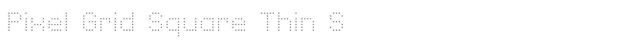 Pixel Grid Square Thin S image